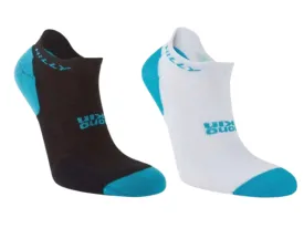 Hilly Active Minimum Cushioning Quarter Sock (White/Black/Peacock)