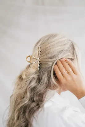 Rhinestone Loop Claw Clip
