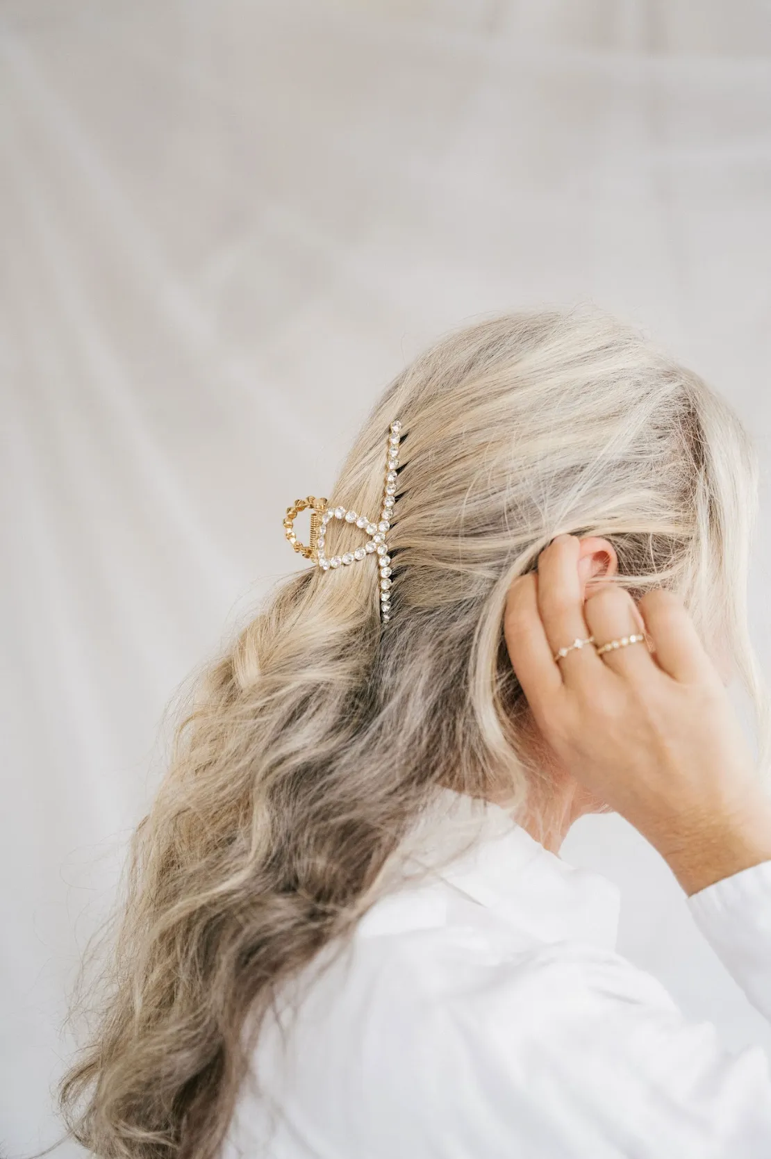 Rhinestone Loop Claw Clip